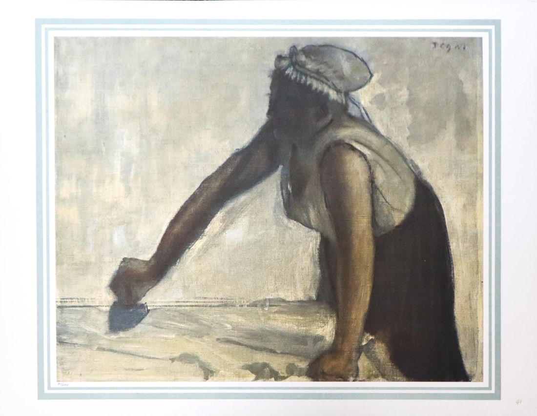 Edgar Degas (After) - Blanchisseus repassant 1882: Artist: Edgar Degas (After) Title: Blanchisseus repassant Year: 1882 Dimensions: 16in. by 20in. Edition: 70 From the rare limited edition of 250 Publisher: Demotte Editeur Suite: Les Dessins de Degas