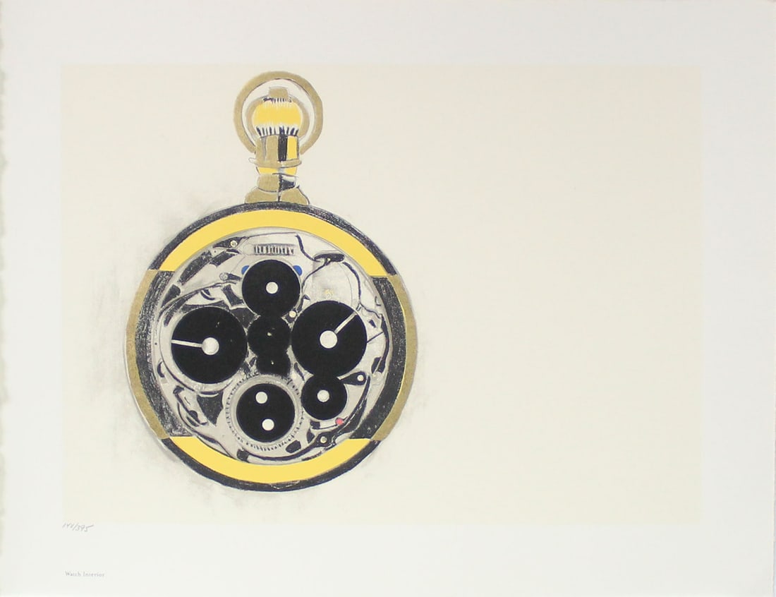Donald Sultan - Watch Interior: Artist: Donald Sultan Title: Watch Interior Year: 1999 Dimensions: 17 x 22 in. Edition: From the Rare Limited Edition of 395 Publisher: MFA Contemporary Atelier