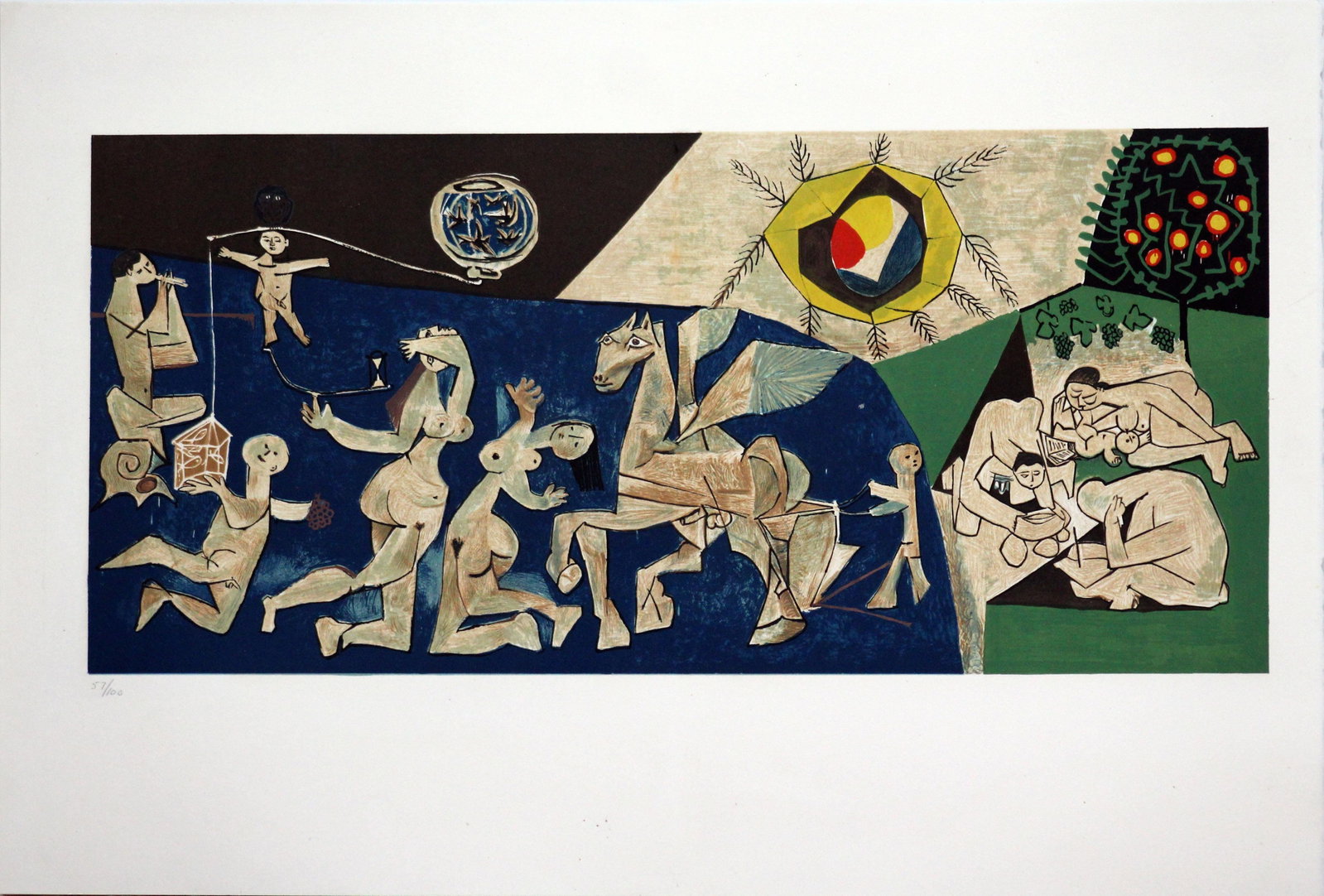 Pablo Picasso (After) - Peace: Artist: Pablo Picasso (After) Title: Peace Year: 1954 Dimensions: 11 1/4in. by 14 1/2in. Edition: 57 from the rare limited edition of 100 Publisher: Mourlot Fre