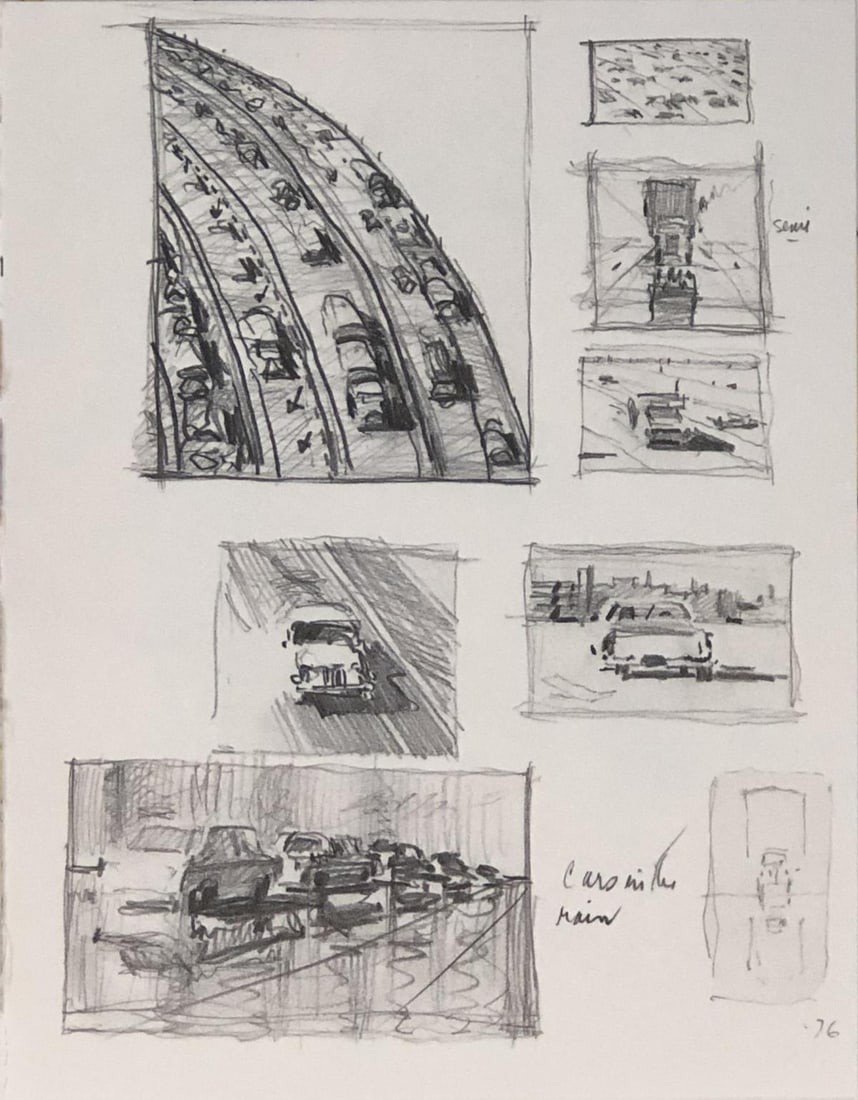 Wayne Thiebaud - Sketchbook 36: Artist: Wayne Thiebaud Title: Sketchbook 36 Year: 1987 Dimensions: 8 1/2in. by 11in. Edition: Numbered from the rare limited edition of 100 Publisher: Abrams New York Suite: Private Drawings The