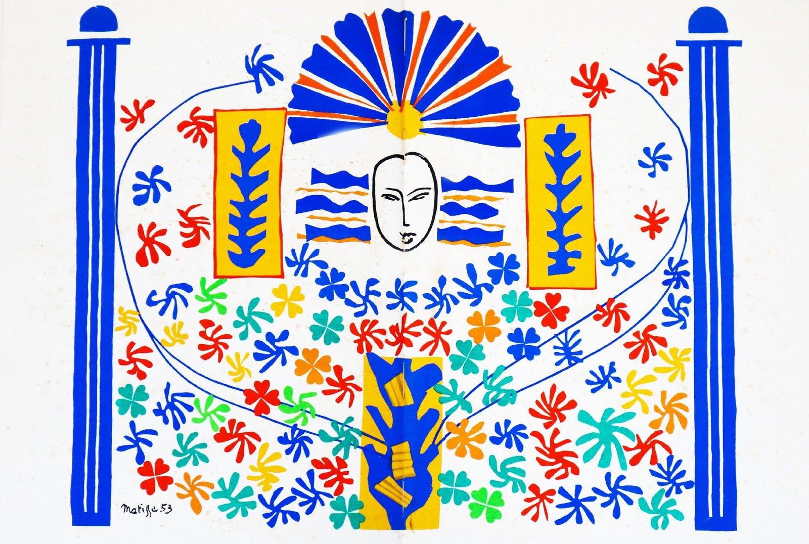 Henri Matisse - Double sheet from verve 1952: Artist: Henri Matisse Title: Double sheet from verve 1952 Year: 1952 Dimensions: 14 x 20 1/2 in. Edition: From the rare limited edition Publisher: Teriade, Paris, Dec 1952. Suite: Verve Medium:
