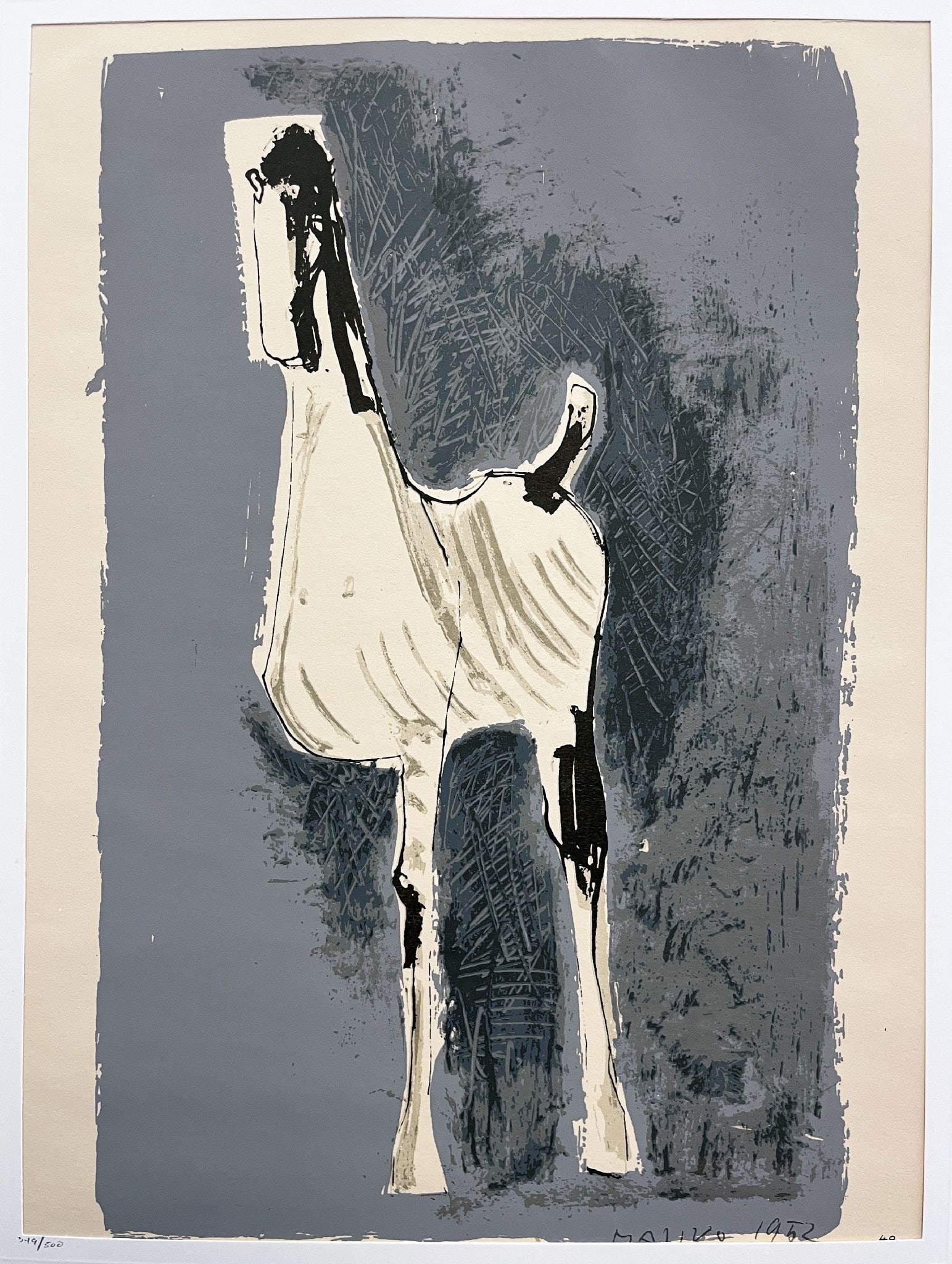 Marino Marini (After) - Untitled XXI: Artist: Marino Marini (After) Title: Untitled XXI Year: 1968 Dimensions: 16 7/8 x 20 in. Edition: Numbered 349 from the rare limited edition of 500 Publisher: Harry N. Abrams, INC, Publishers, New