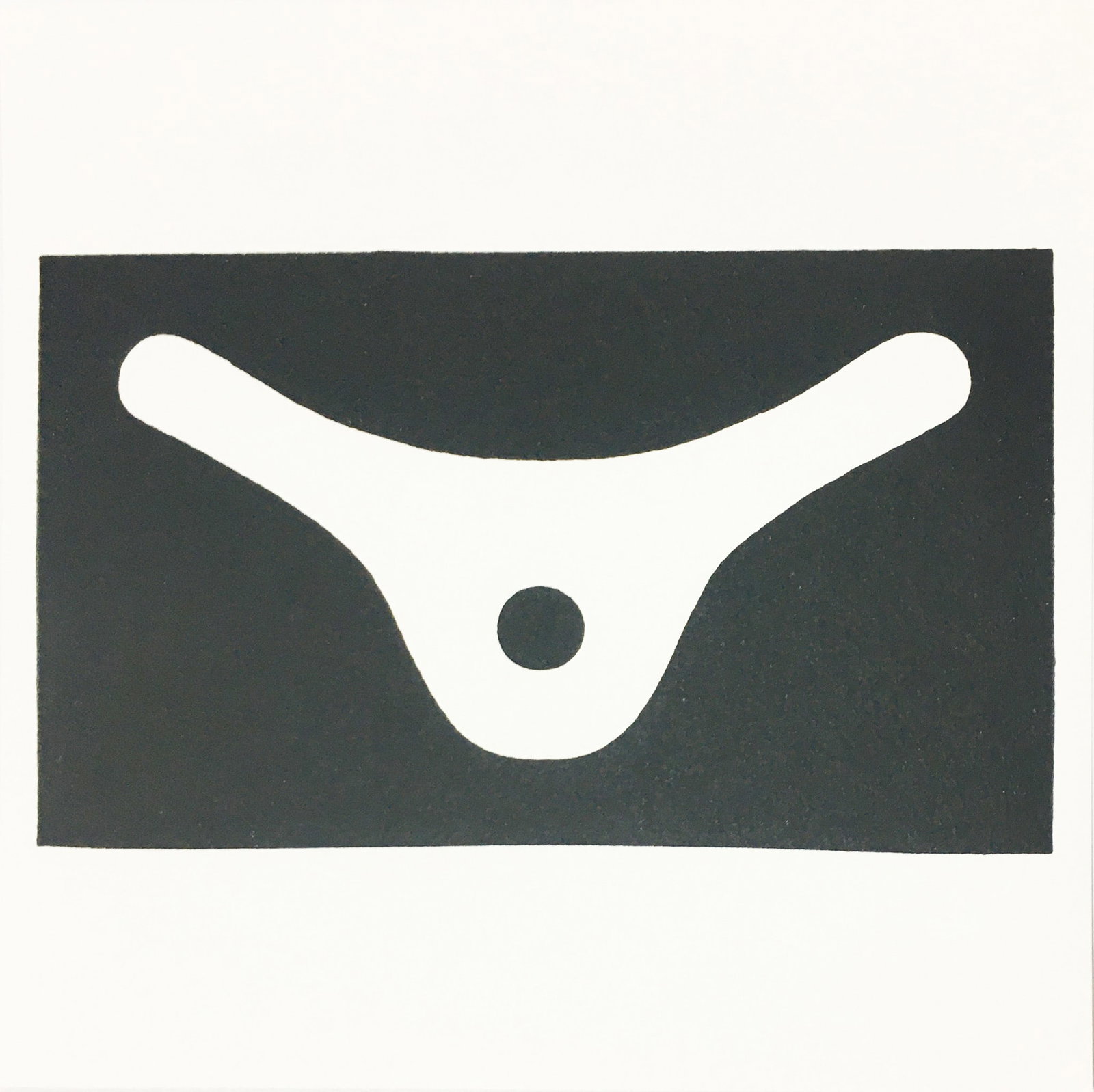 Myron Stout - Untitled: Artist: Myron Stout Title: Untitled Year: 1977 Dimensions: 8 x 8 in. Edition: Numbered en Verso from the Rare Limited Edition of 1000 Publisher: Parasol Press Ltd New York Suite: Rubber Stamp