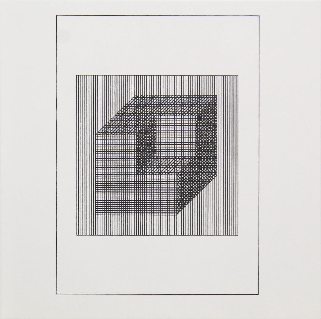 Sol Lewitt - Untitled XXI from "Ficciones: Jorge Luis: Artist: Sol Lewitt Title: Untitled XXI from "Ficciones: Jorge Luis Borges" Year: 1984 Dimensions: 8in. by 8in. Weight: 0 Edition: From the rare limited edition of 1500 Publisher: Mackenzie-Harris