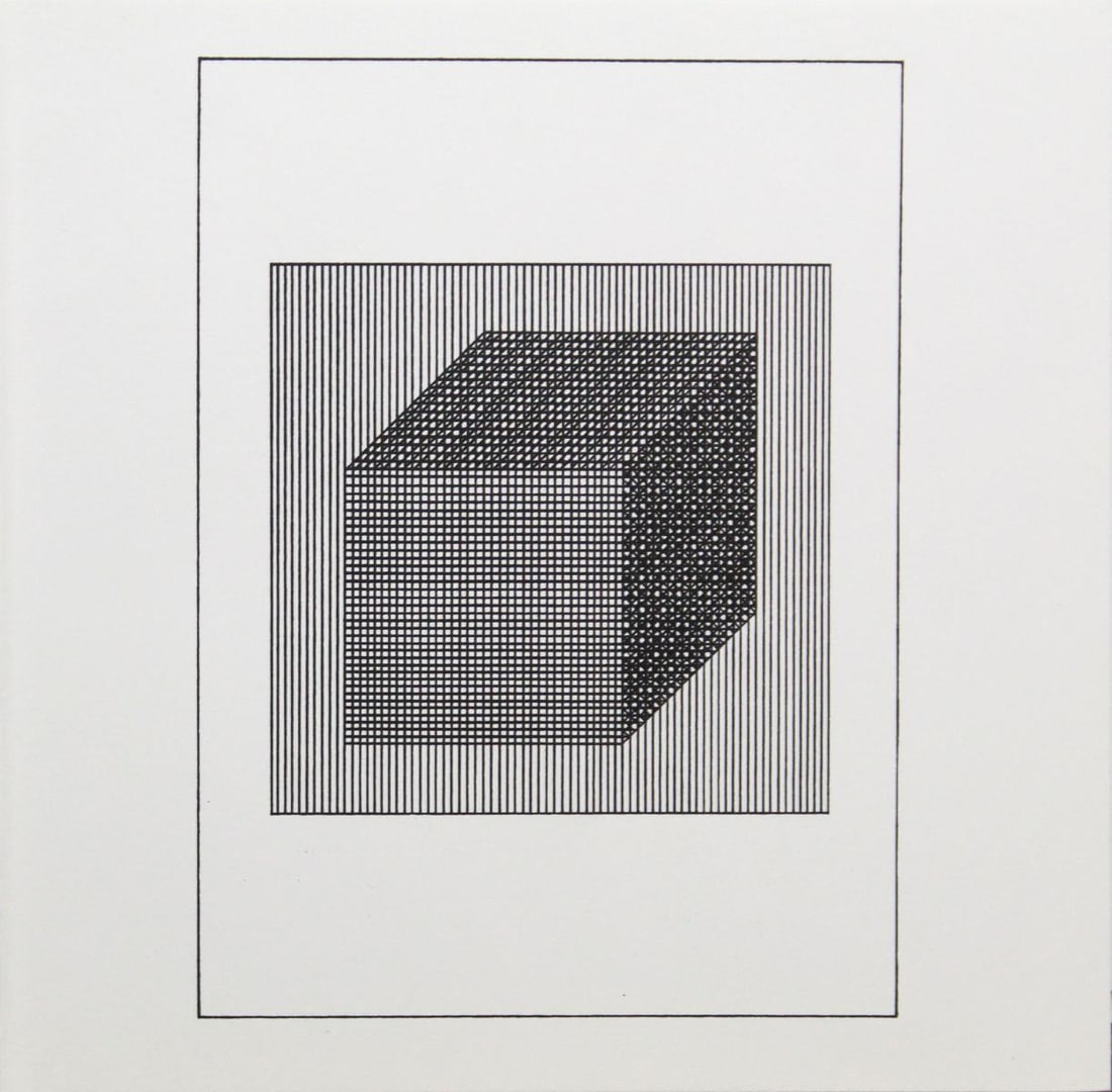 Sol Lewitt - Untitled XVIII from "Ficciones: Jorge Luis: Artist: Sol Lewitt Title: Untitled XVIII from "Ficciones: Jorge Luis Borges" Year: 1984 Dimensions: 8in. by 8in. Weight: 0 Edition: From the rare limited edition of 1500 Publisher: Mackenzie-Harris