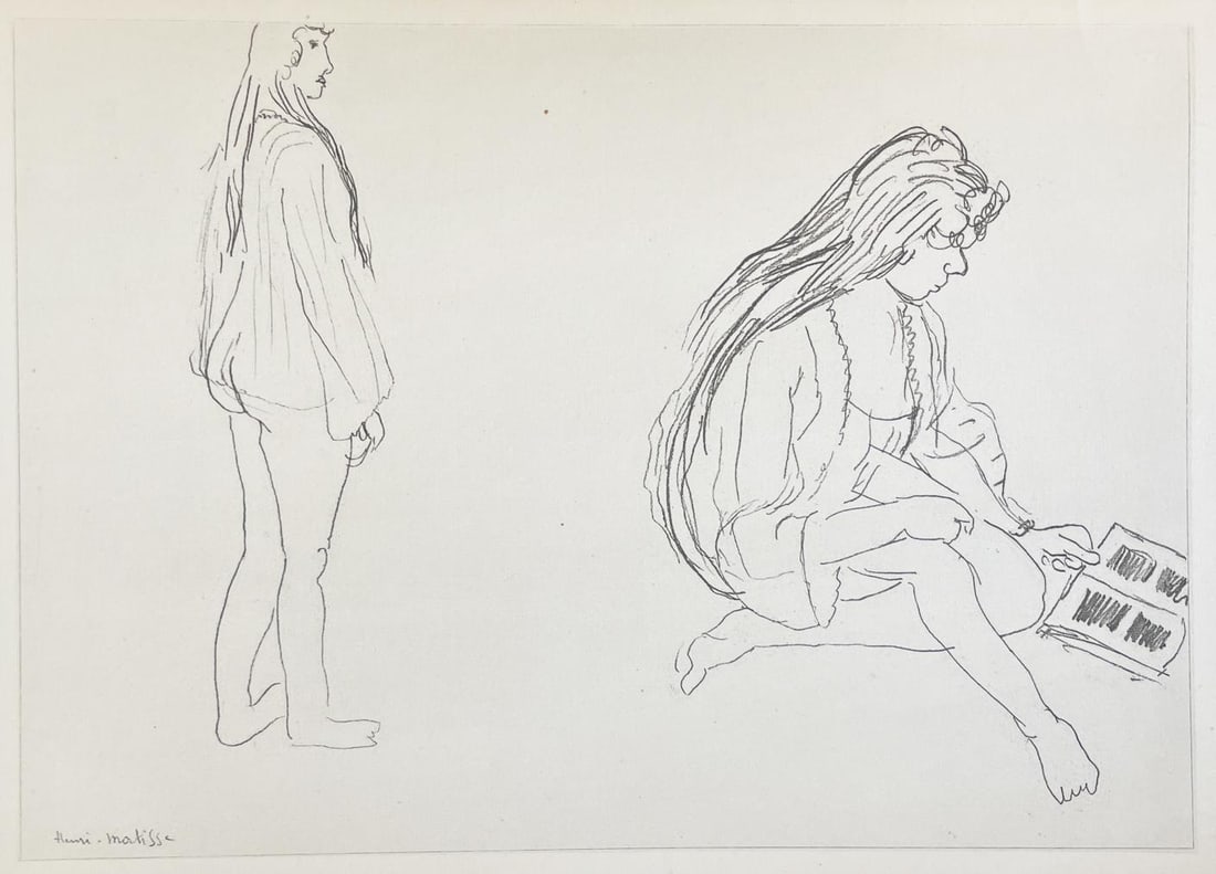 Henri Matisse (After) - Planche LI: Artist: Henri Matisse (After) Title: Planche LI Year: 1920 Dimensions: 11in. by 8.5in. Edition: From the rare limited edition of 1000 Publisher: Victor Jacquemi