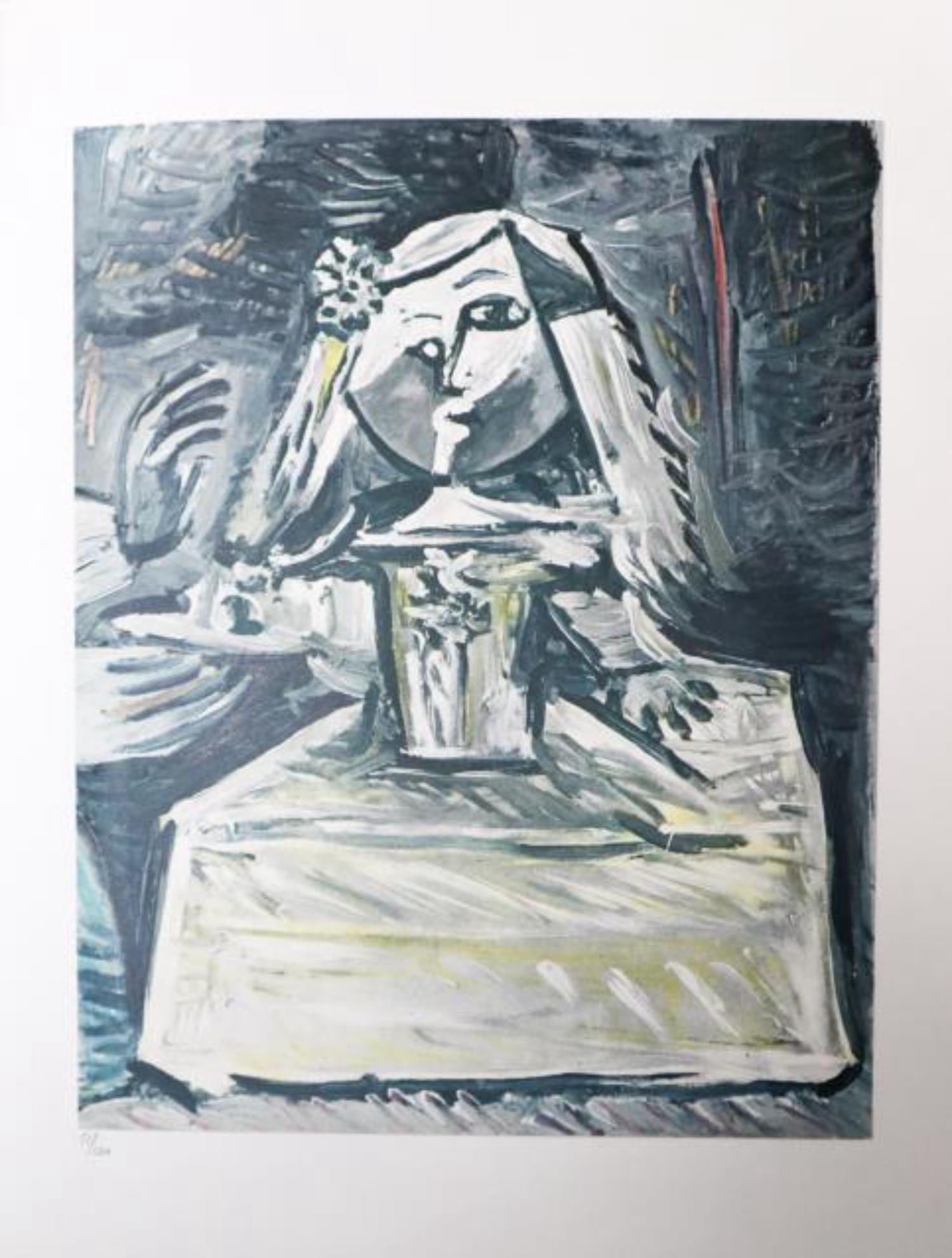 Pablo Picasso (After) - Les Menines: Artist: Pablo Picasso (After) Title: Les Menines Year: 1957 Dimensions: 7.5in. by 9in. Edition: From the rare limited edition of 100 Publisher: Editions Cercle D'art Paris Suite: Les Menines Et La