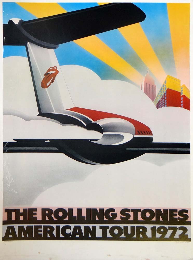 Rolling Stones 1972 American Tour poster: Artist: Chipmonck Title: The Rolling Stones American Tour 1972 YearL 1972 Medium: Original lithographic concert poster Edition: Limited edition Publisher: Sunday Productions, Inc. COA provided.