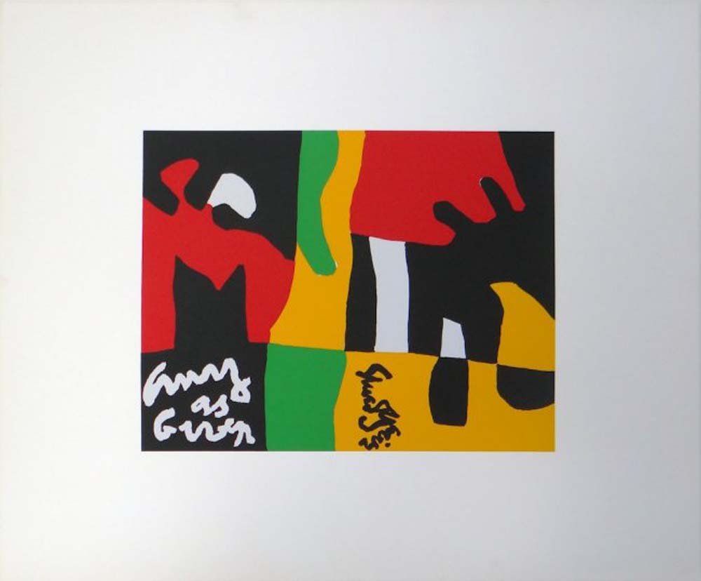 Stuart Davis Untitled serigraph from Ten Works by Ten: Artist: Stuart Davis Title: Untitled Suite: Ten Works by Ten Painters Medium: Original silkscreen in colors on paper Size: 24" x 20" Edition: From the limited edition of 500 Year: 1964 P