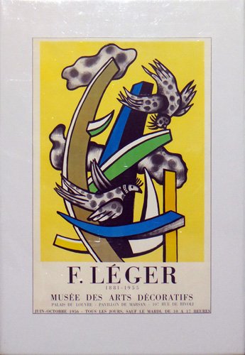 Fernand Leger "Musee des Artes Decoratifs": Artist: Fernand Leger Title: Musee des Artes Decoratifs Year: 1956 Medium: Vintage lithographic poster printed by Mourlot, Paris Edition: From a limited edition Size: 30" x 20 1/2" COA