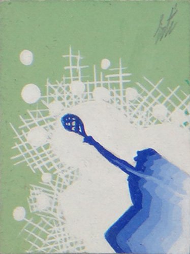 Erte "Untitled (Tennis)": Artist: Erte Title: Untitled (Tennis) Year: 1942 Medium: Original gouache painting on paper Edition: Unique, original work of art Size: small Signature: Hand signed by the artist on front