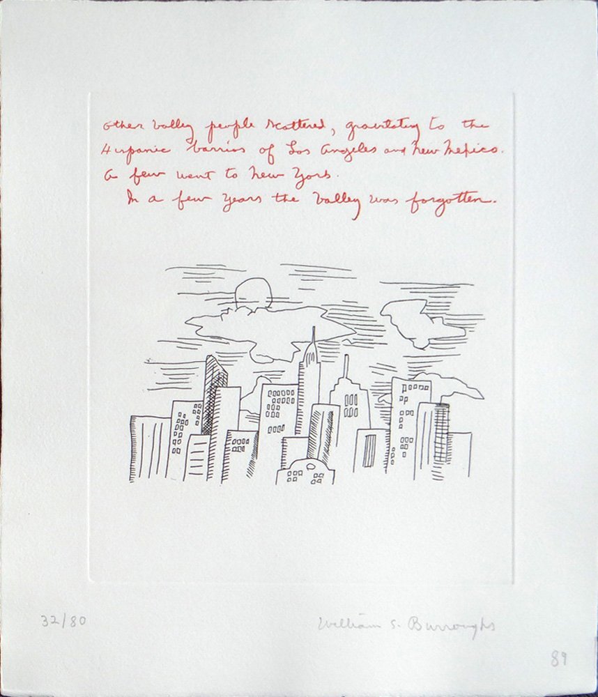 Keith Haring "The Valley (Page 16)": Artist: Keith Haring Title: Page 16 Suite: The Valley Year: 1989 Medium: Original etching in colors on Twinracker Handmade paper Edition: From the limited edition of 80 Printer: Wellington Studios, Lo