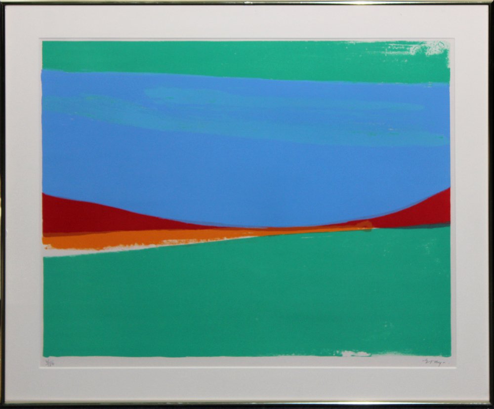 Cleve Gray "Horizon": Artist: Cleve Gray Title: Horizon Year: c. 1979 Medium: Original serigraph in colors on paper Edition: From the limited edition of 100 Size: 22" x 28 1/2" Signature: Hand signed by the artist in penci