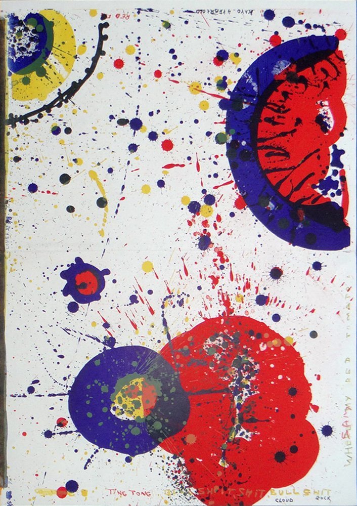 Sam Francis "Cloud Rock": Artist: Sam Francis Title: Cloud Rock Suite: One Cent Life Year: 1964 Medium: Original lithograph in colors on paper Edition: From the limited edition Publisher: E.W. Kornfeld Size: 23" x 16" COA prov