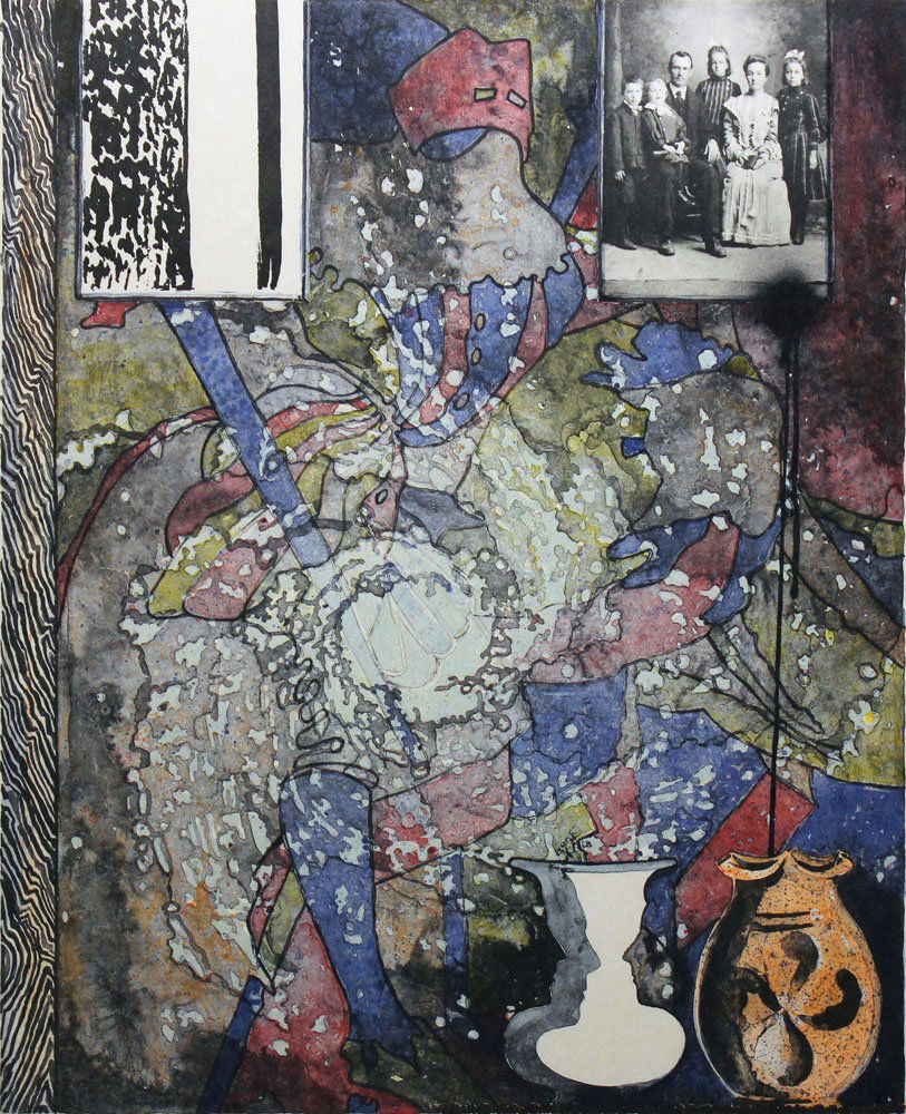 Jasper Johns "Untitled": Artist: Jasper Johns Title: Untitled Suite: American Center Year: 1994 Medium: Original lithograph in colors on custom-made Japanese paper Edition: From the AP limited edition of 22 Size: 36" x