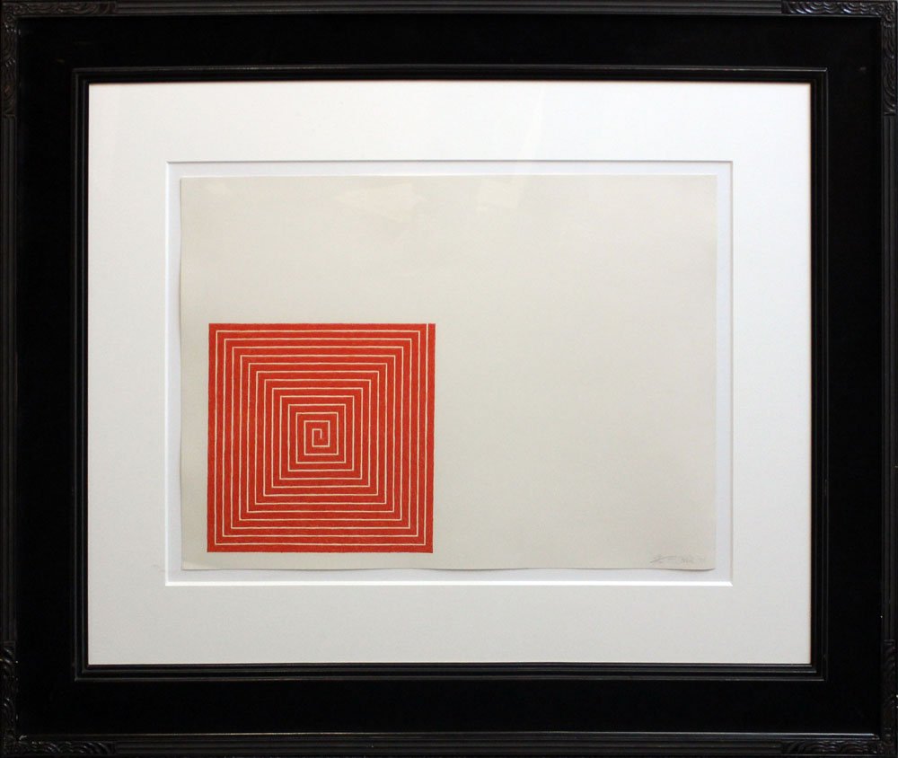Frank Stella "New Madrid": Artist: Frank Stella Title: New Madrid Suite: Benjamin Moore Year: 1971 Medium: Original lithograph in colors on paper Edition: From the limited edition of 100 Size: 16" x 22" Signature