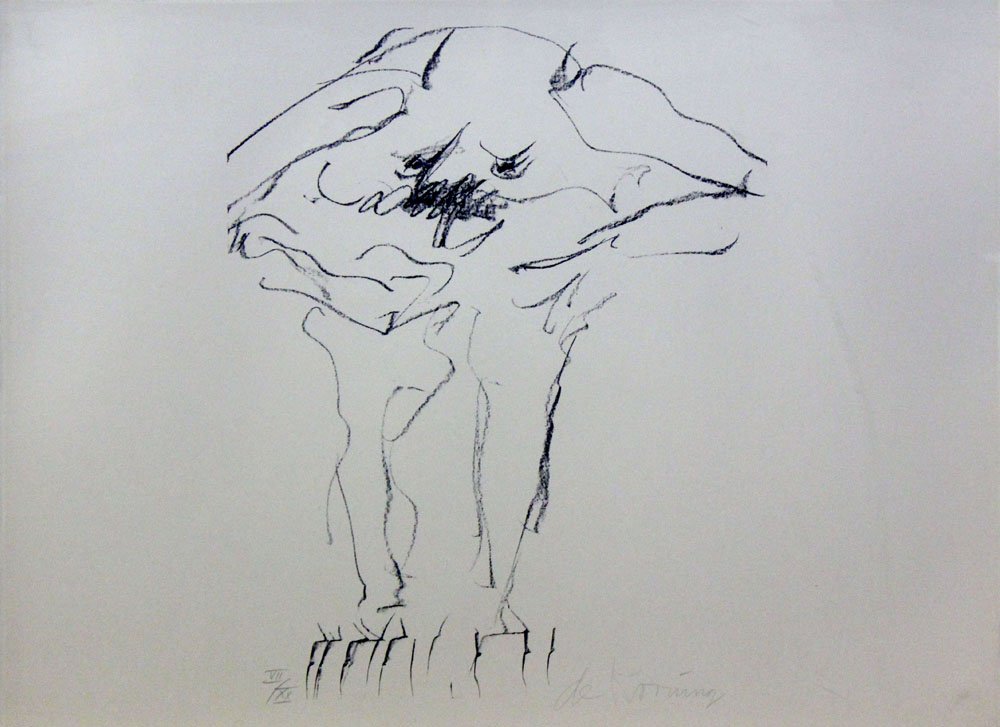 Willem DeKooning "Clam Digger": Artist: Willem DeKooning Title: Clam Digger Suite: Portfolio 9 Year: 1967 Medium: Original lithograph on paper Edition: From the limited edition of 100 Size: 16 1/2" x 20 1/2" Signature: