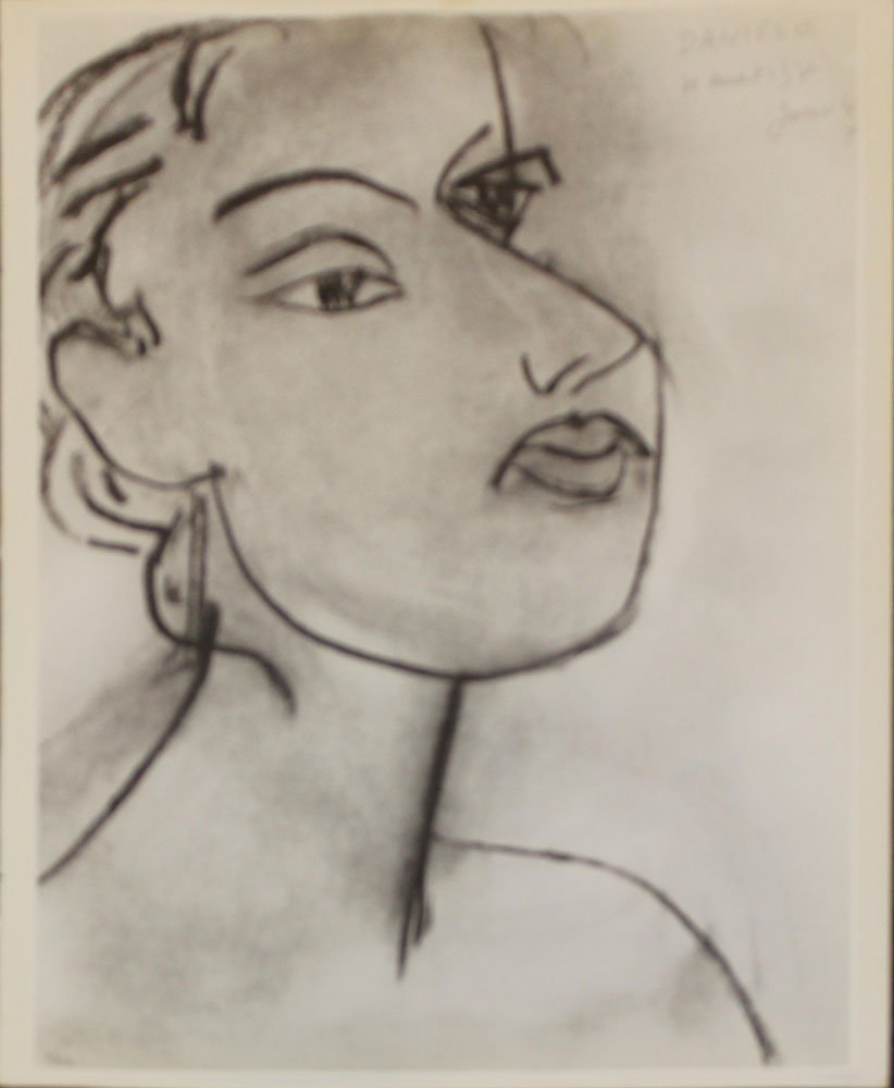 Henri Matisse "Untitled (Daniele)": Artist: Henri Matisse (after) Title: Untitled (Daniele) Suite: 40 Disegni di Maestri Moderni Year: 1961 Medium: Offset lithograph in colors on paper after an original drawing by Matisse Edition: From 