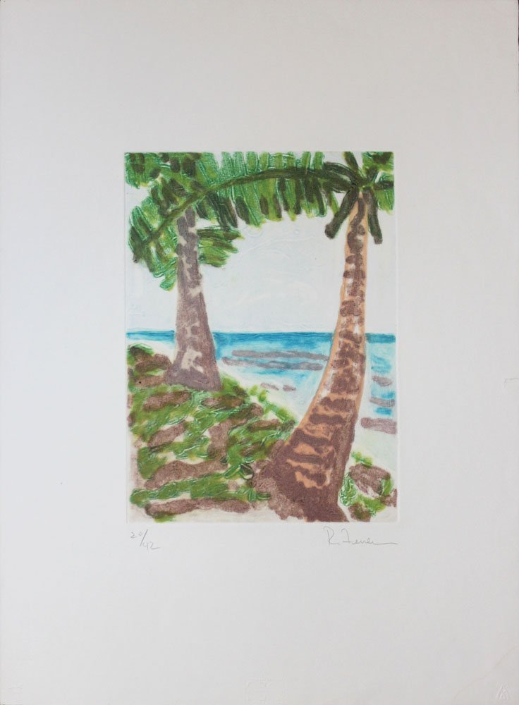 Rafael Ferrer "Untitled (Atelier Project": Artist: Rafael Ferrer Title: Untitled (Atelier Project) Suite: Atelier Project Year: 1984 Medium: Original carborundum print in colors on paper Edition: From the limited edition of 42 Printer: A