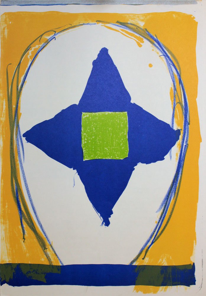 Kimber Smith, one plate from "One Cent Life": Artist: Kimber Smith Title: Untitled Suite: One Cent Life Year: 1964 Medium: Original lithograph in colors on paper Edition: From the limited edition of 2000 Printer: Maurice Beaudet, Paris