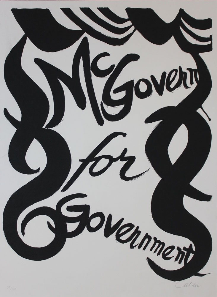 Alexander Calder "McGovern for McGovernment" (1 of 2)