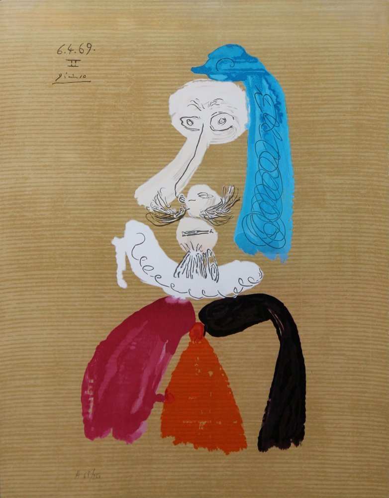 Pablo Picasso, one plate from "Imaginary Portraits" (1 of 2)