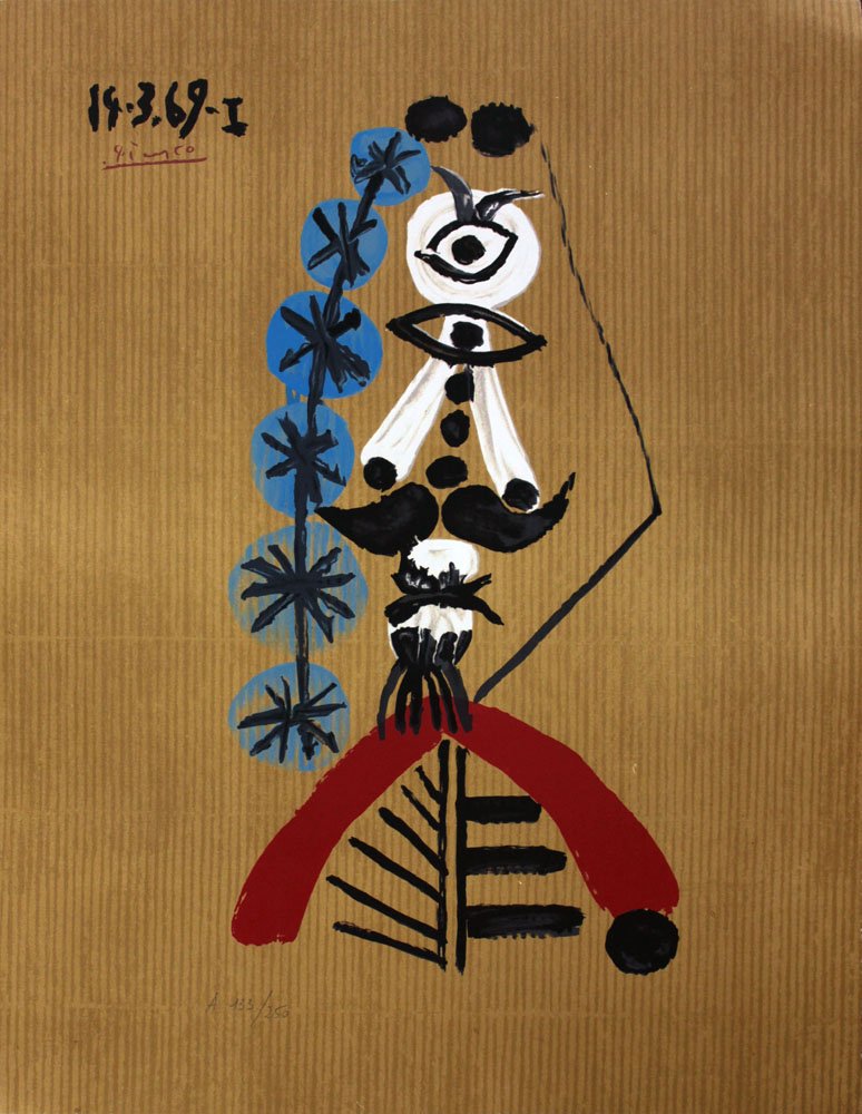 Pablo Picasso, one plate from "Imaginary Portraits" (1 of 2)