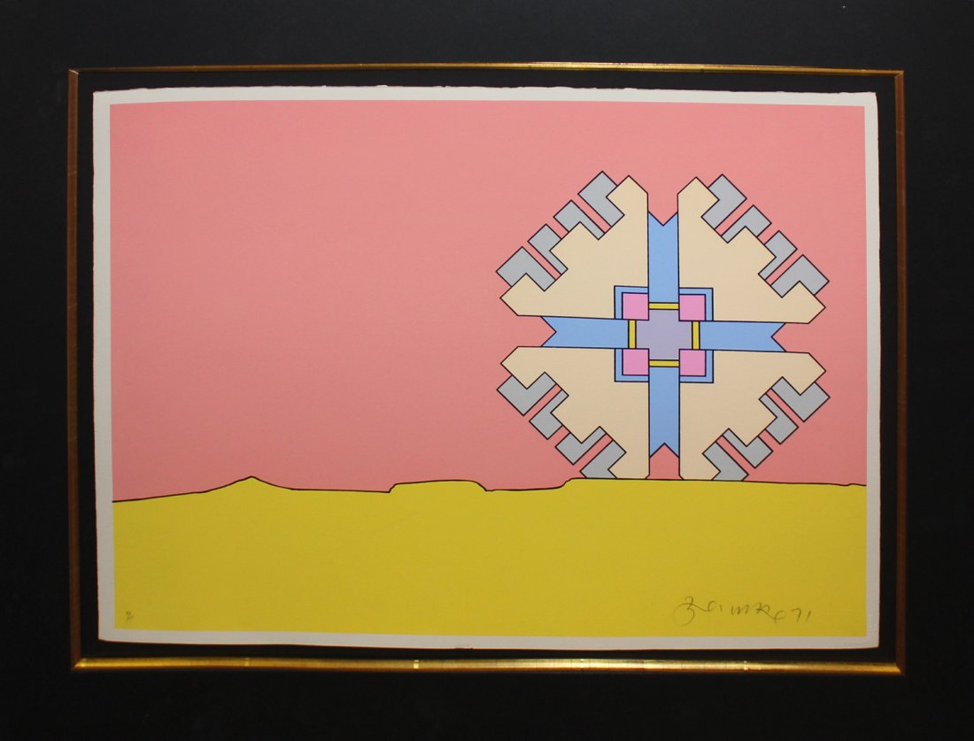 Peter Max "Horizon Enigma": Artist: Peter Max Title: Horizon Enigma Year: 1971 Medium: Serigraph on Arches paper Edition: 99 from the rare limited edition of 100 Size: 30" x 22" Signature: Signed and numbered by the artist