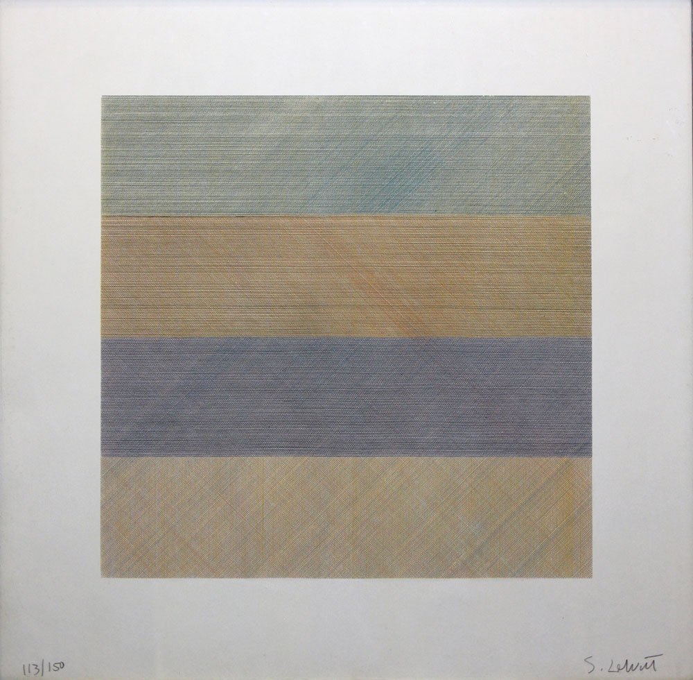 Sol LeWitt "One Plate From Composite Series": Artist: Sol LeWittTitle: Composite Series IIISuite: Composite SeriesYear: 1970Medium: Original serigraph in colors on paperEdition: From the limited edition of 150Printer: John Campione, NYPublisher: