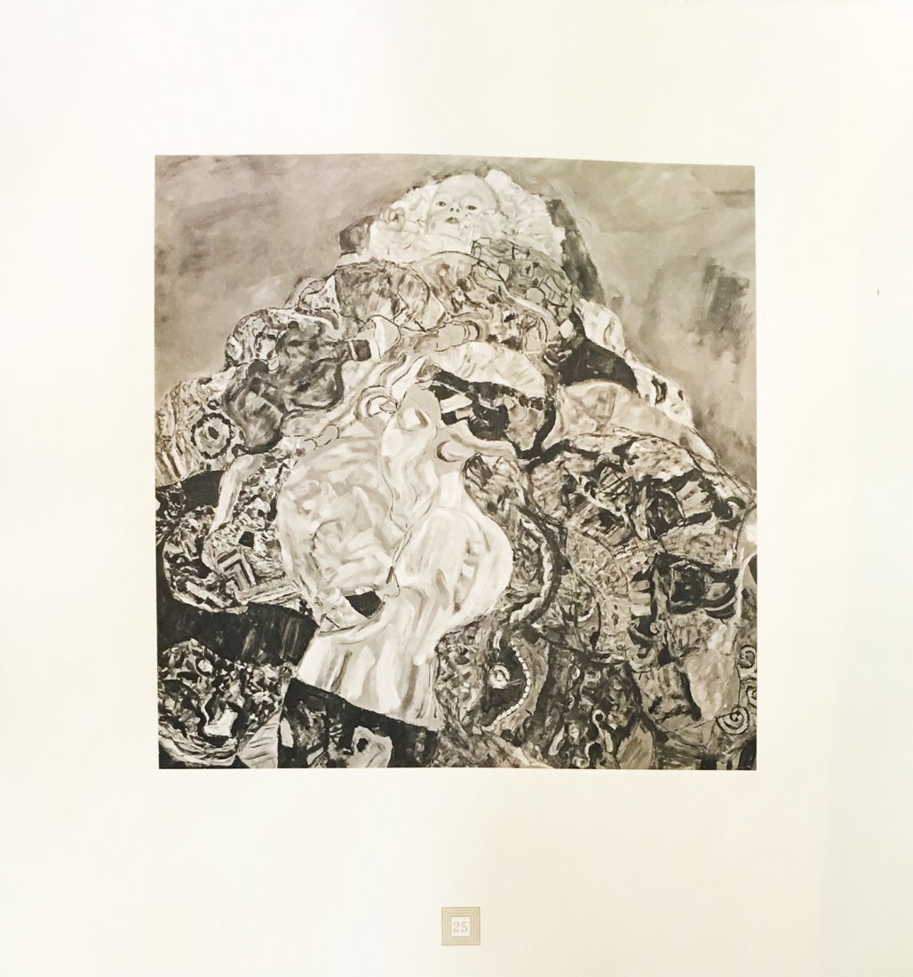 Gustav Klimt "Baby": Artist: Gustav Klimt Title: Baby Year: Published in 1931 Edition: From the rare limited edition Editor: Max Eisler Medium: Original collotype in sepia tones Publisher: Austrian State Printing Of
