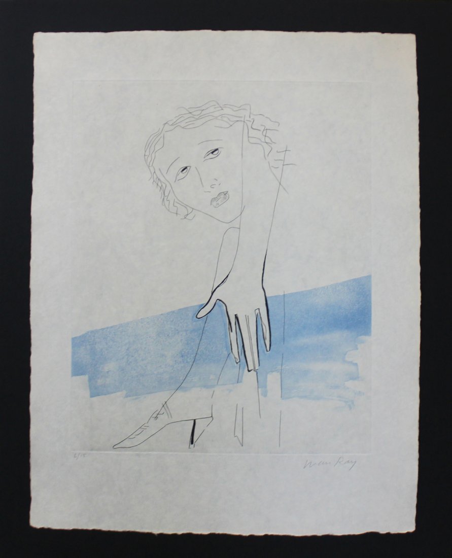 Man Ray "Untitled": Artist: Man Ray Title: Untitled Suite: La Ballade des Dames Hors du Temps Year: 1971 Medium: Prints and multiples, aquatint etching on Japon Edition: From the rare limited edition 4 of 15 Signat