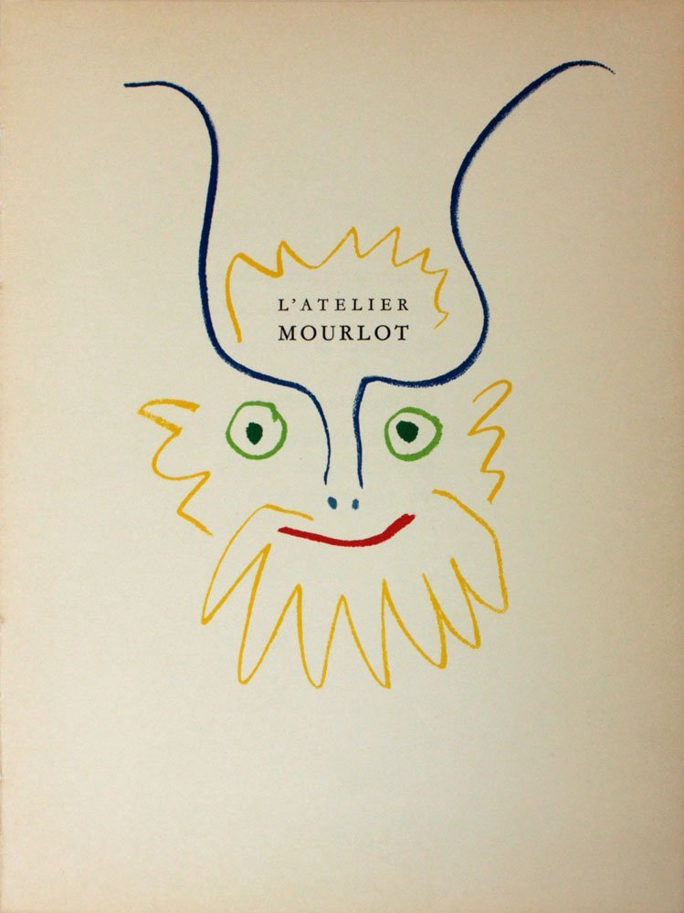 Pablo Picasso "L'Atelier Mourlot": Artist: Pablo Picasso Title: L'Atelier Mourlot Suite: Lithographies de l'Atelier Mourlot Year: 1965 Medium: Lithograph in colors on paper Edition: From the limited edition of 1150 Printer: Mourl
