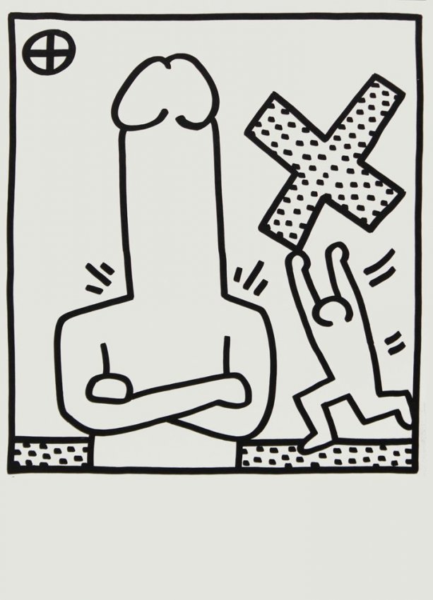 Original Keith Haring from "Galerie Lucio Amelio": Artist: Keith Haring Title: Untitled Suite: Galerie Lucio Amelio Catalogue Year: 1983 Medium: Lithograph on heavy paper Edition: From the limited edition of 300 Publisher: Galerie Lucio Amelio,