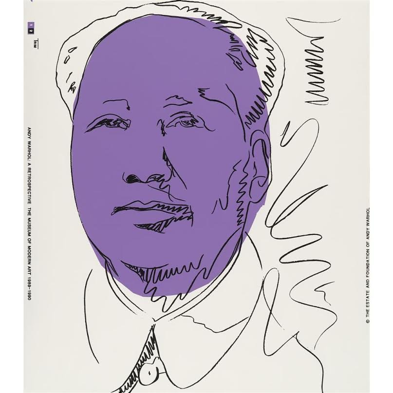 Andy Warhol "Mao (Wallpaper)": Artist: Andy Warhol Title: Mao (Wallpaper) Year: 1974, printed in 1989 Medium: Color screenprint on wove paper Edition: From the rare limited edition Publisher: The Museum of Modern Art, New York