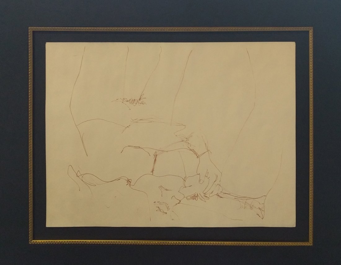 John Lennon "Erotic #8": Artist: John Lennon Title: Erotic #8 Year: 1969 Suite: Bag One Brochure Medium: Offset lithograph Edition: From the rare limited edition Size: 22" x 30" Signature: Signed in the plate