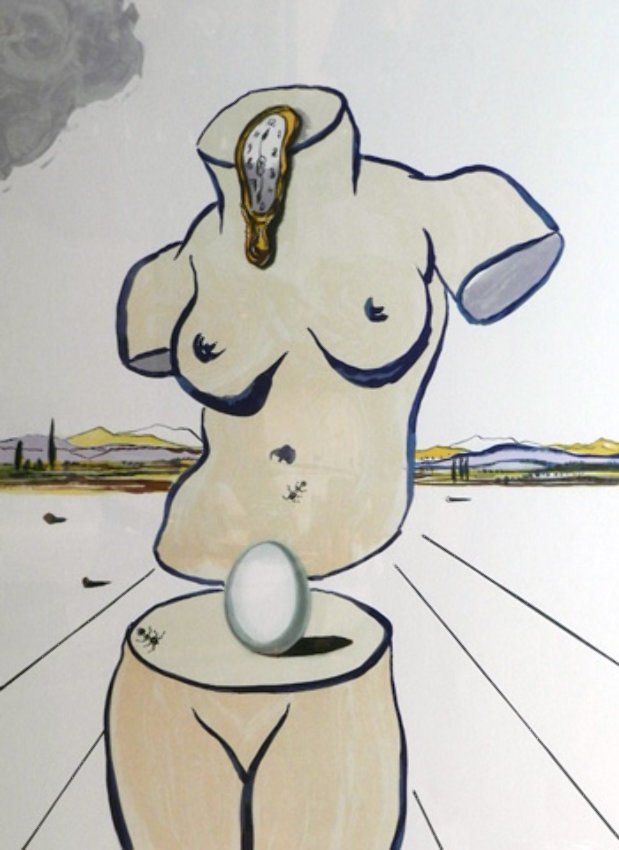Salvador Dali "Birth of Venus": Artist: Salvador Dali Title: Birth of Venus Year: 1979 Medium: Lithograph Edition: From the rare limited edition of 125 SIze: 29 1/8" x 21 1/4" Signature: Hand signed by the artist C