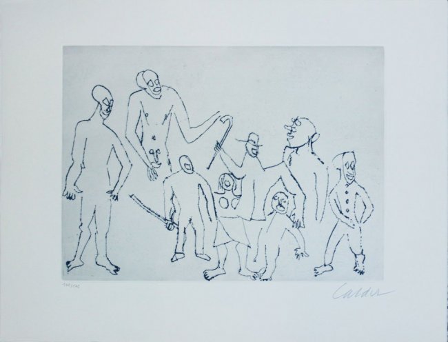 Alexander Calder, one plate from "Santa Claus" (1 of 1)