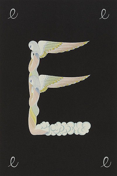 Erte "Letter E" (1 of 1)