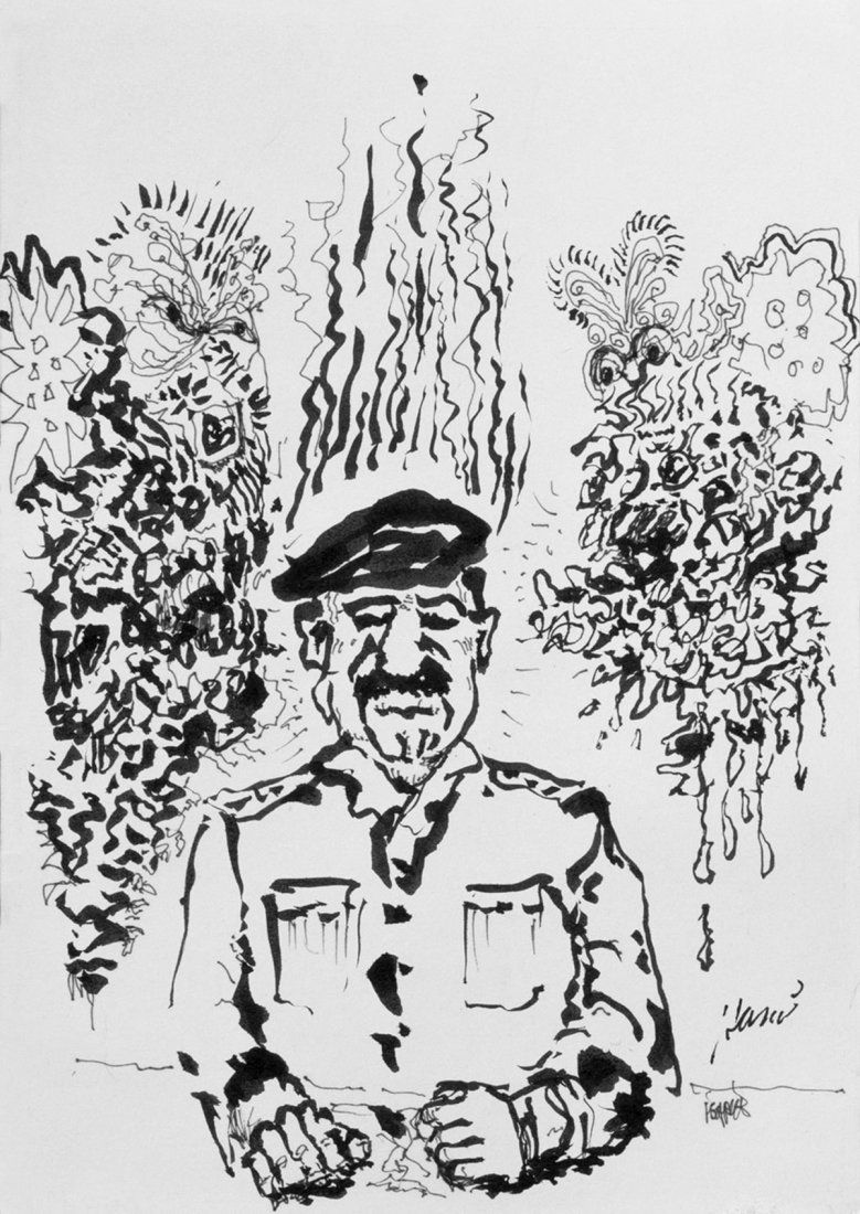 Jerry Garcia, "Sadaam" Original Lithograph on Paper (1 of 3)