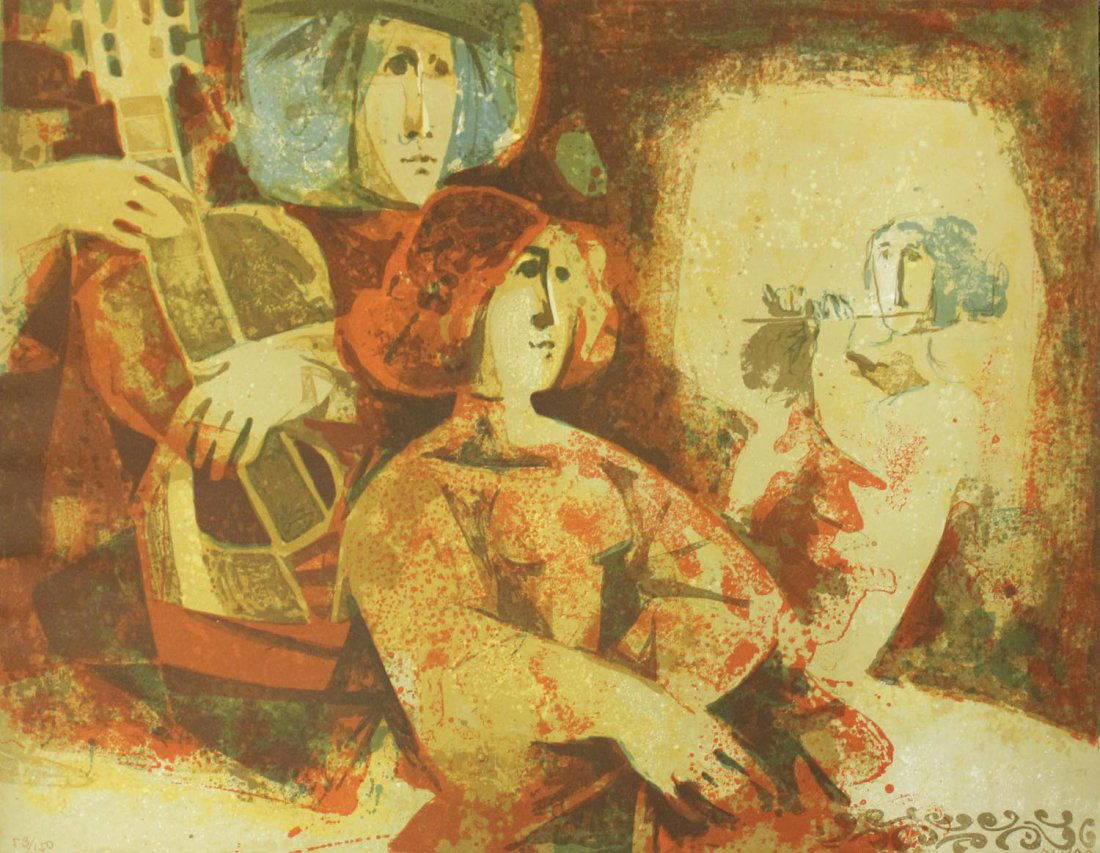 Sunol Alvar "Untitled (Guitarist)" (1 of 3)