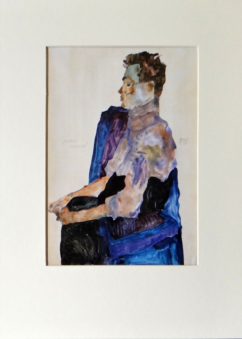 Egon Schiele "Bildnis des Malers Anton Peschka" (1 of 3)