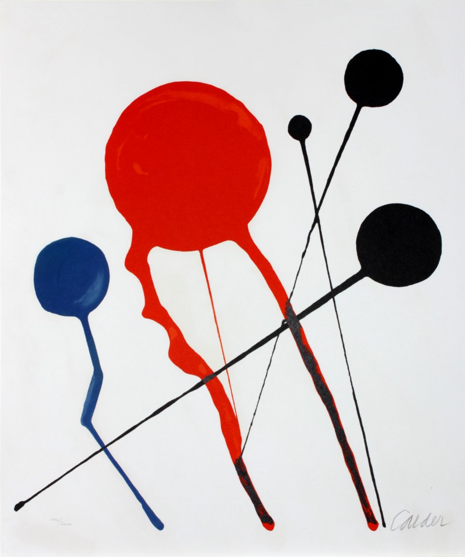 Cometes by Alexander Calder Original Hand Signed Litho (1 of 3)