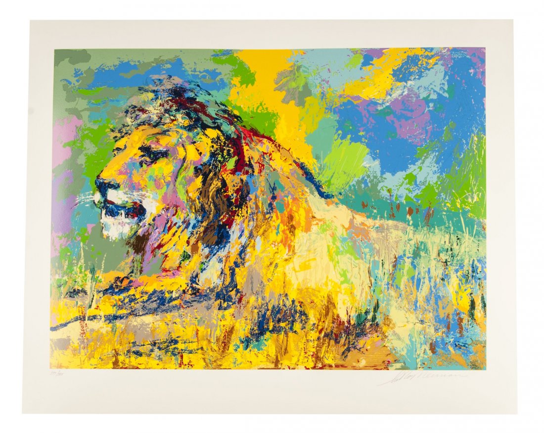 LeRoy Neiman "Resting Lion" (1 of 1)
