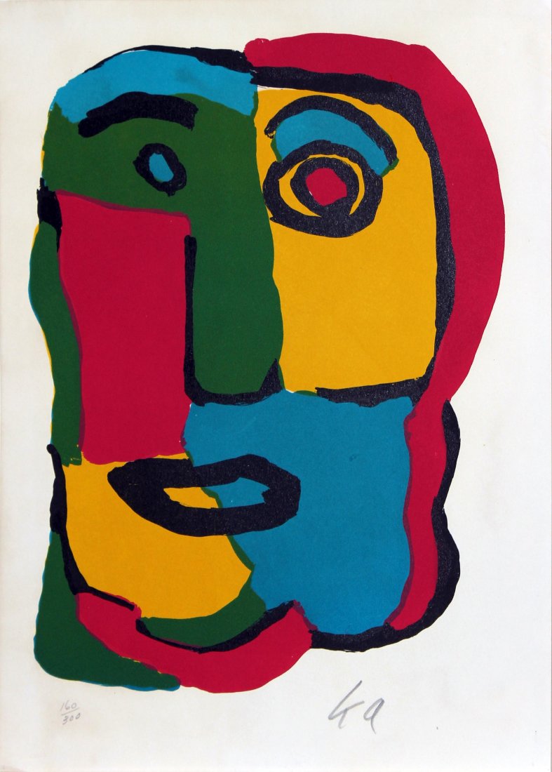 Karel Appel - Ansigtskomposition (1 of 3)