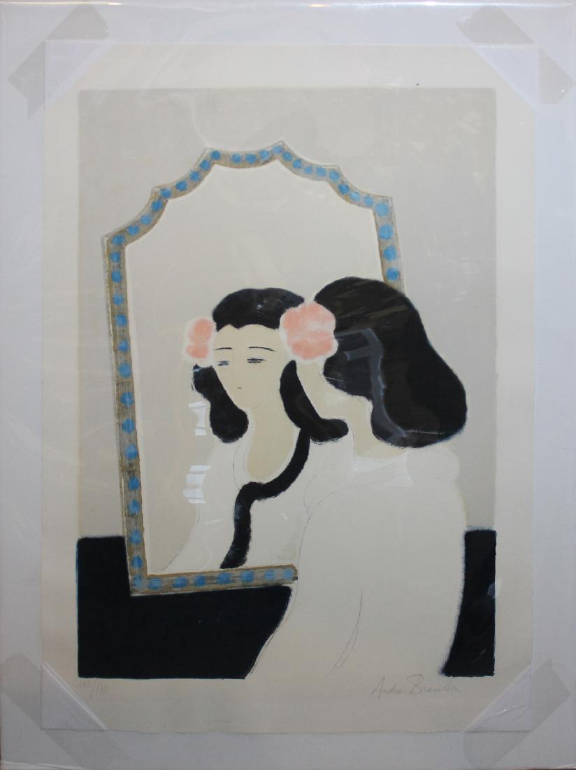 Andre Brasilier "Untitled": Artist: Andre Brasilier Title: Untitled Medium: Original lithograph in colors on paper Size: 21" x 29 1/2" Edition: 102 from the limited edition of 175 Signature: Signed and numbered by the artist in