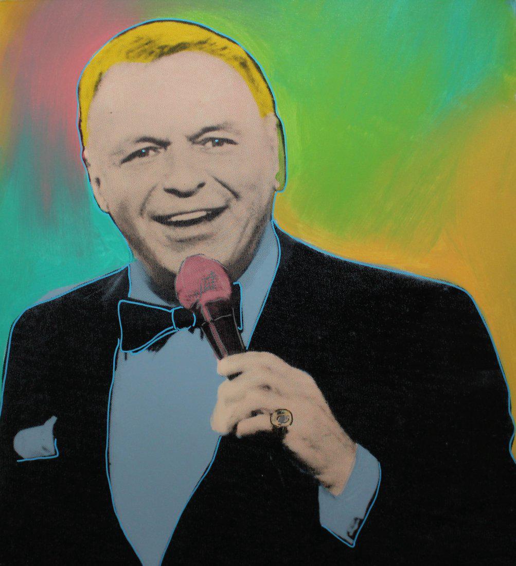 Steve Kaufman "Vegas Crooner - Frank Sinatra" (1 of 3)