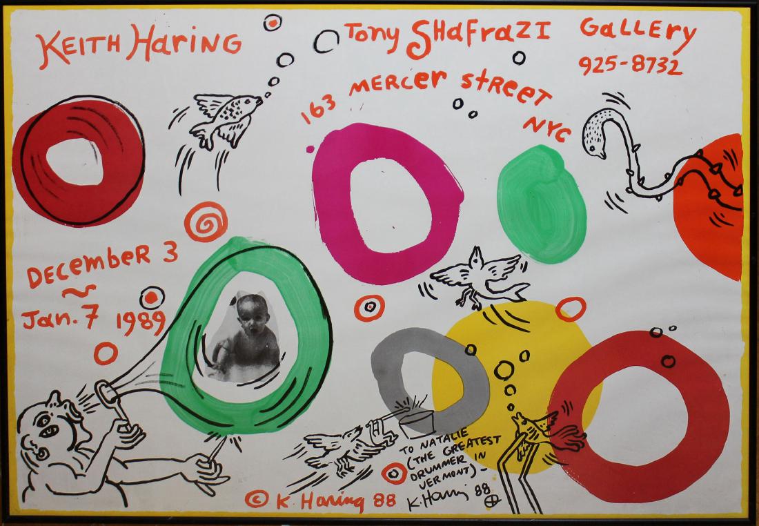 Keith Haring "Keith Haring at Tony Shafrazi Gallery" (1 of 2)