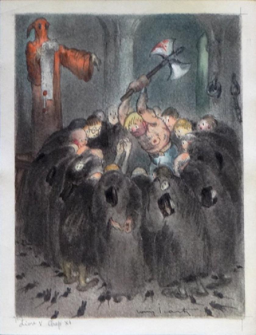 Louis Icart, original illustration from "Gargantua et (1 of 3)