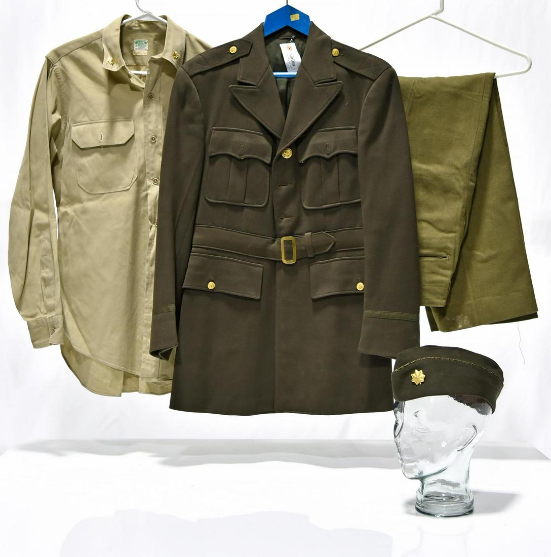 WWII U.S. Army Service Shirt, Jacket, Trousers, Tie and (1 of 2)