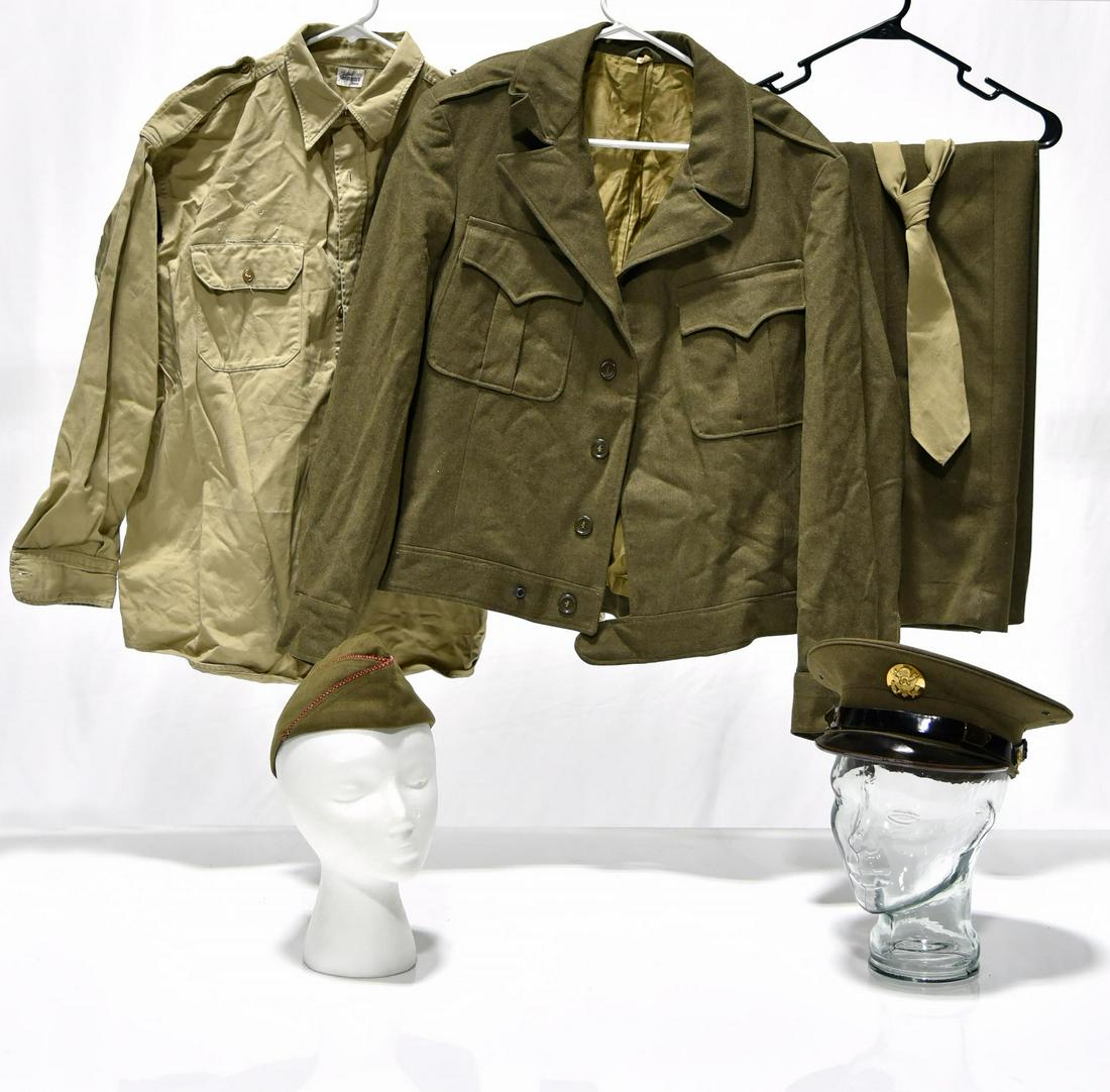 WWII U.S. Army Service Uniform with Shirt, Jacket, (1 of 1)